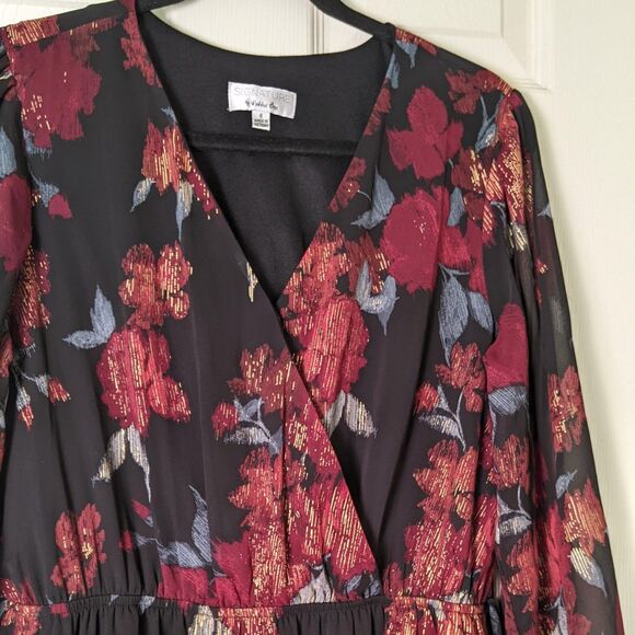 Elegant Dark Romantic Boho Fall Wedding Maxi Dress | Signature by Robbie Bee - Picture 2 of 8